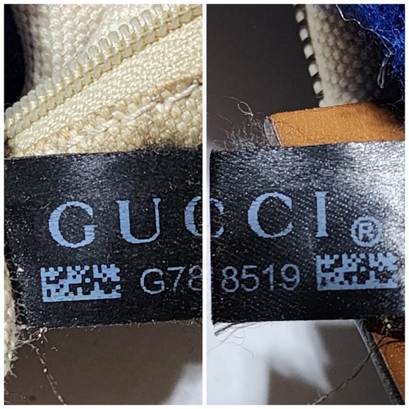 Gucci Denim GG and Leather Medium Sukey Top Handle Tote Bag Blue/Brown - Picture 5 of 16